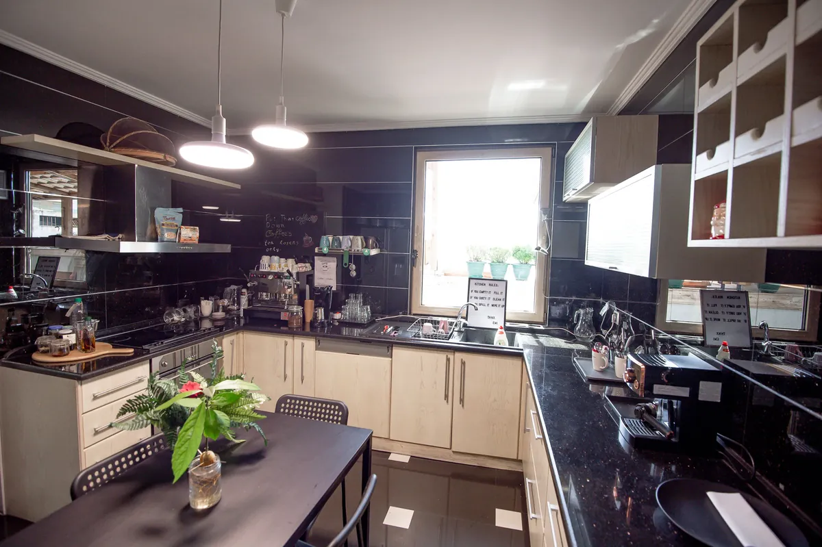 Kitchen at Innospace Tirana coworking space