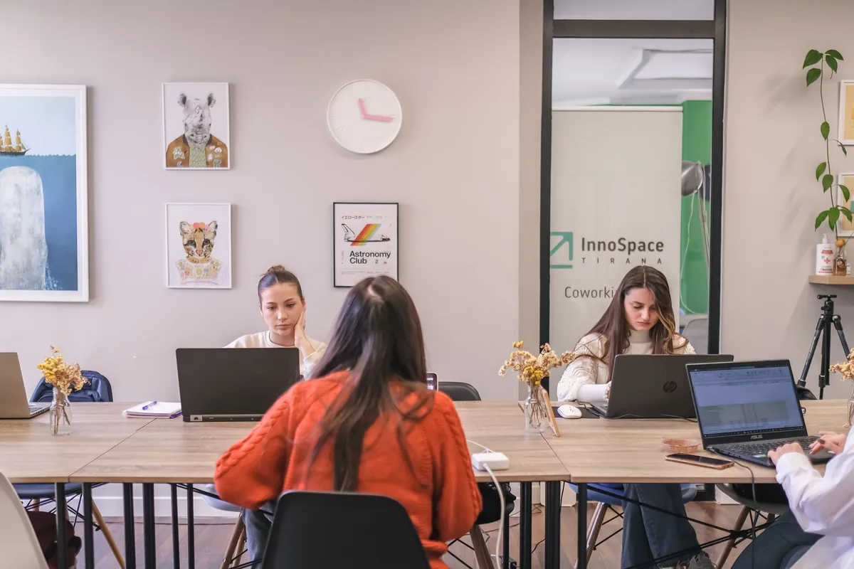 Coworking space at Innospace Tirana