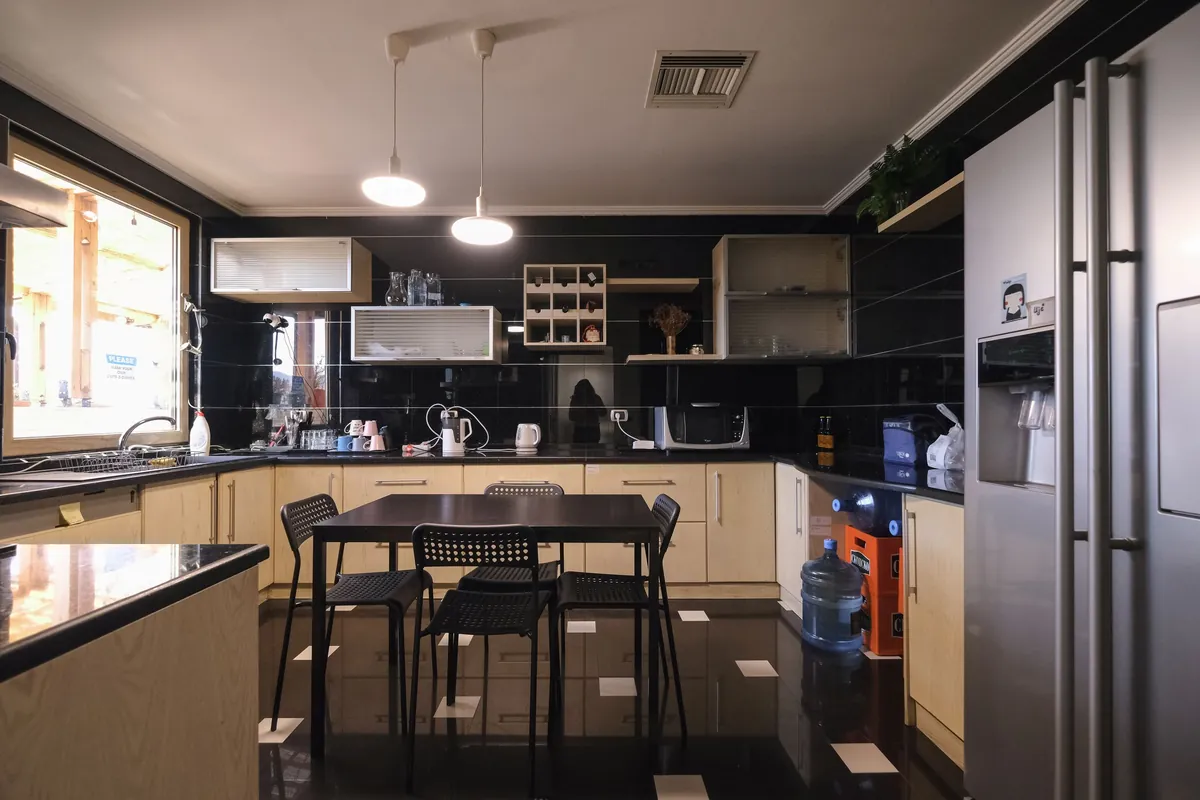 Kitchen area at Innospace Tirana